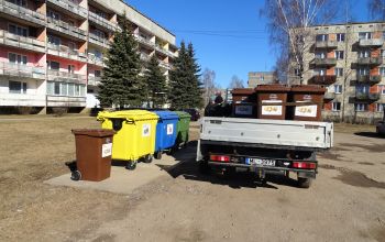 Jēkabpilī uzstādīti jau 35 bioloģisko atkritumu konteineri