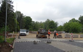 O.Kalpaka laukuma pārbūves darbi