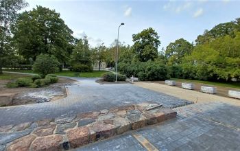O.Kalpaka laukuma pārbūves darbi