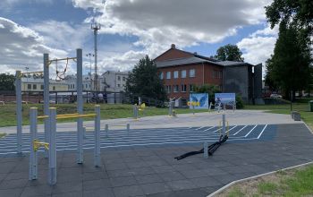 Skeitparks un vingrošanas laukums