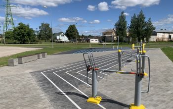 Skeitparks un vingrošanas laukums