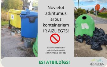 atkritumu &scaron;kiro&scaron;ana Jēkabpils 