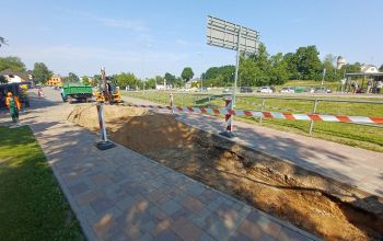 Uzsākti vides objekta būvdarbi Rīgas ielā 103B, Jēkabpilī