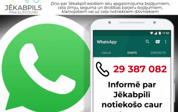 Mainījies SIA “Jēkabpils pakalpojumi” dežūrdienesta darba laiks