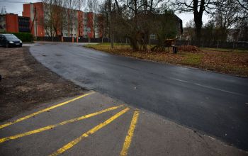 Atjaunots ceļa posms Torņa ielā