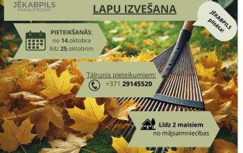 Bezmaksas lapu izve&scaron;ana Jēkabpils pilsētā