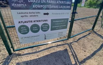 Līdz novembra beigām dārzu un parku atkritumu kompostēšanas laukumā, Madonas ielā 53a, Jēkabpilī varēs nodot dārzu un parku atkritumus.