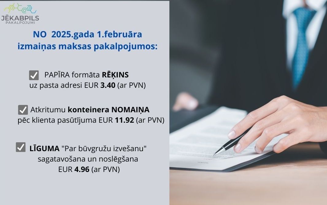  #jekabpilspaklpojumi #atkritumuapsaimniekosana #jekabpilspaklpojumicenas