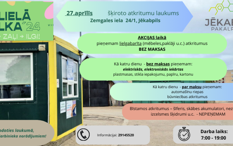Lielā Talka 27.aprīlī!