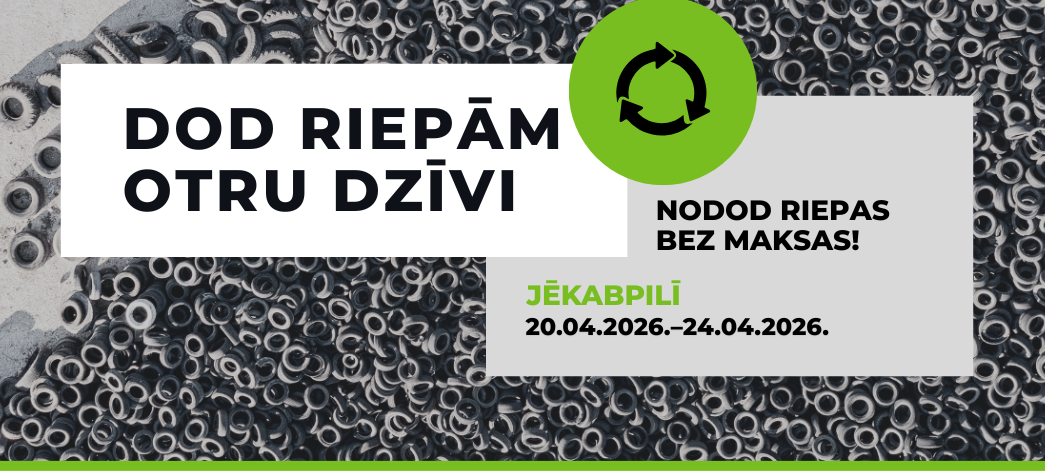 Jēkabpilī atgriežas vides akcija “Dod riepām otru dzīvi”