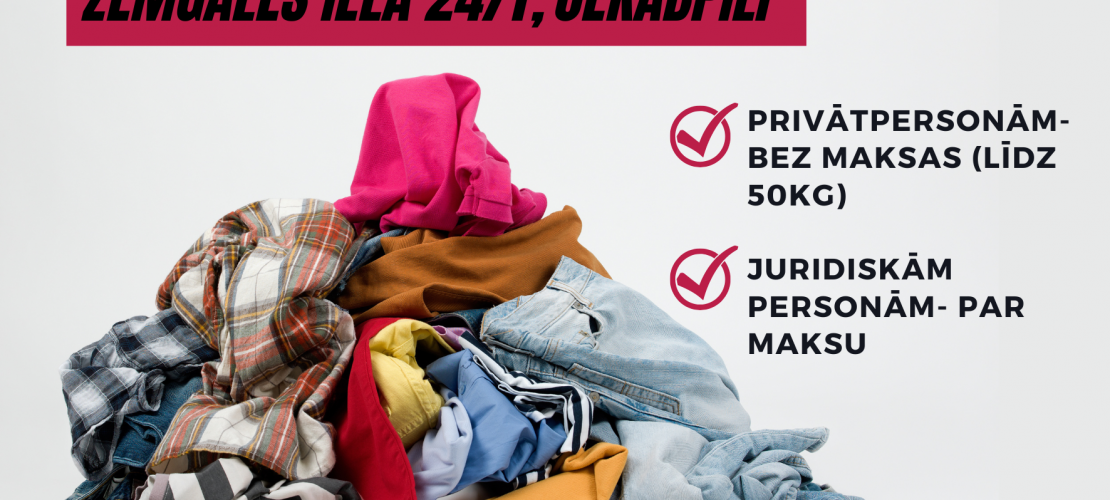 NODOD TEKSTILA ATKRITUMUS ŠĶIROTO ATKRITUMU LAUKUMĀ, ZEMGALES IELĀ 24/1