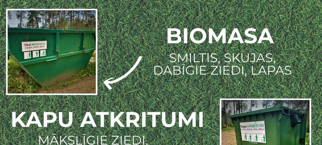 Aicina šķirot kapu atkritumus