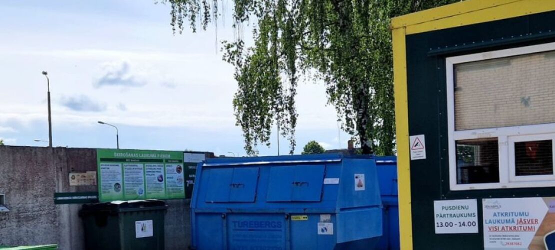 Izmaiņas šķiroto atkritumu nodošanas laukuma cenrādī