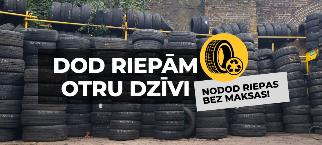Rudens riepu maiņas sezonā Jēkabpilī atgriežas vides akcija “Dod riepām otru dzīvi”